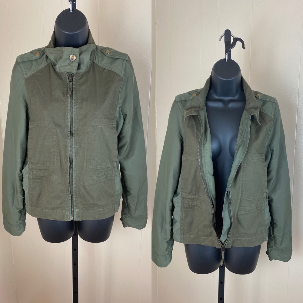 Lucky Brand Military Style Jacket Army Green